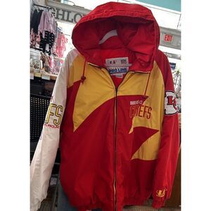 Vintage 1990's‎ Kansas City Chiefs Size M ProLine Shark Jacket Red White Yellow